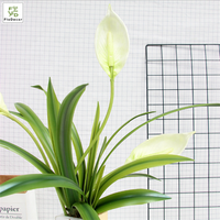 Offre Spéciale Artificielle Verdure Plantes Doux Colle Orchidée Feuilles Real Touch Pour Cymbidium Orchidée Fleur Maison Table Décoration De Mariage