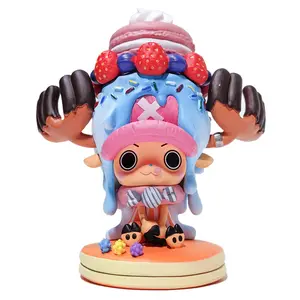 Hete Anime Strohoed Piraten Candy Tony Tony Chopper Schattige Cartoon Speelgoed Activiteit Figuur Pvc Model Speelgoed Voor Unisex