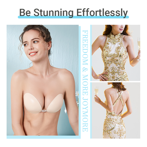 Nuevas tecnologías Sujetador <span class=keywords><strong>de</strong></span> realce adhesivo <span class=keywords><strong>de</strong></span> espuma gruesa <span class=keywords><strong>de</strong></span> silicona Sujetador <span class=keywords><strong>de</strong></span> silicona adhesivo fuerte sin costuras sin tirantes sin espalda - Product Image 3