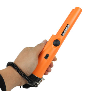 GP-POINTER <b>Handheld</b> Metal Detector Orange 360 Degree Detection With Pinpointing Tip For Treasure Hunting Security <b>Scanner</b> - Product Image 2
