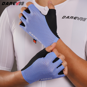 Gants de vélo Darevie d'été antidérapants à demi-doigts, absorption des chocs, gants de vélo de route, interface élastique italienne, paume d'équipe - Product Image 1