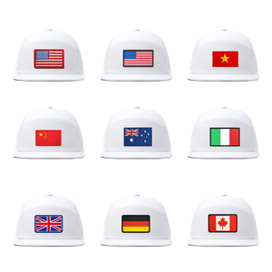 หมวกแก๊ป 7 แผง ปรับขนาดได้ แบบ Snapback หมวกเบสบอล หมวกสั่งทำพิเศษ ลายธงชาติ โลโก้ซิลิโคน หมวกกอล์ฟ ทรงสปอร์ต ปีกแบน ระบายอากาศได้ดี กันน้ำ - Product Image 5