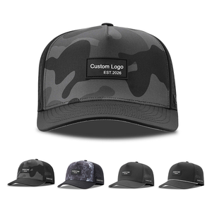 Gorras Trucker <span class=keywords><strong>de</strong></span> 5 Paneles Personalizadas al por Mayor con Logotipo <span class=keywords><strong>de</strong></span> Parche, Camuflaje, Malla Perforada con Láser, para Deportes Casuales al Aire Libre - Product Image 1