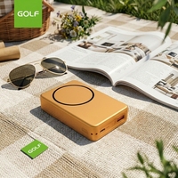 Chargeur de batterie au lithium portable mince avec écran LCD numérique, câble intégré, charge rapide 20W, batterie externe 10000mAh, magnétique sans fil