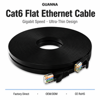 Câble Ethernet plat Cat6 compact CCA UTP RJ45 pour PC de jeu, Smart TV et réseau haute vitesse