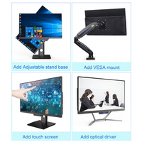 Computadora de Escritorio Monobloque para Juegos I7/I9 AIO con Pantalla Táctil de 23.8/21.5 Pulgadas, WiFi y Altavoz Integrados, Windows 10