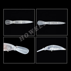 Esca Artificiale Minnow Affondante Non Verniciata 73mm 4.8g, Esche Grezze Tipo Shad, Swimbait in Plastica - Product Image 2