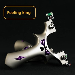 Toptan yüksek güç avcılık profesyonel güçlü çelik sapan lastik bant Metal alüminyum alaşım açık avcılık kuş - Product Image 2