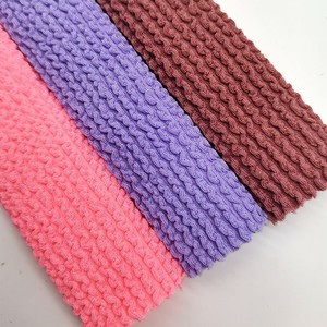 Popular tejido estirado Jacquard elástico texturizado para Cossie Crinkle Seersucker tela elástica para traje de baño Bikini - Product Image 5