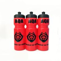 Bouteille d'eau en plastique avec logo OEM, 700ml, gourde pour sport, vélo, imprimé, blanche