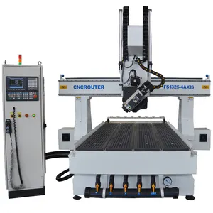 1325auto tool changer 2015 new products 3 axis cnc router for door 4 axis witrh device metal carving router kit for wood making