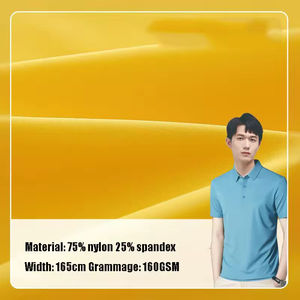 Tejido de malla de secado rápido de doble trama lisa de 160 g, 75 % nailon, 25 % elastano, para polo, venta al por mayor - Product Image 4