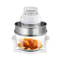 Four à convection 17l, four halogène, friteuse à air chaud pour friteuse à air commerciale, grille-pain, micro-ondes électrique, boulangerie rotative, comptoir rond