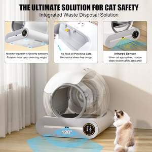 Toilette pour chat automatique intelligente électrique moderne, <span class=keywords><strong>robot</strong></span> de nettoyage automatique intelligent, petite boîte pour chat - Product Image 2