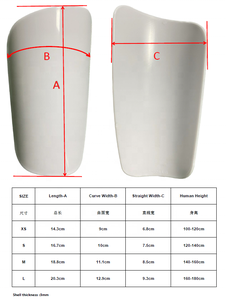 Cá nhân XS <span class=keywords><strong>S</strong></span> M L bóng đá bảo vệ ống chân nhựa thăng hoa bảo vệ ống chân để bảo vệ - Product Image 2