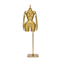 Mannequin en plastique demi-corps pour femmes Forme de robe de corps féminin pour magasin de détail Haut du corps pour vitrine Porte-vêtements