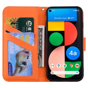 Caso de cuero teléfono caso lindo de dibujos impreso Flip de cuero de la PU cubierta del teléfono móvil para <span class=keywords><strong>Google</strong></span> <span class=keywords><strong>Pixel</strong></span> 4a 5G - Product Image 4