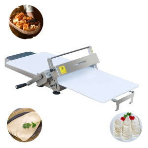 Laminoir à pâte manuel 830x480x250mm en acier inoxydable de qualité alimentaire, équipement de boulangerie de table pour la fabrication de feuilles de pâte à farine, nouveau modèle haute performance - Product Image 1