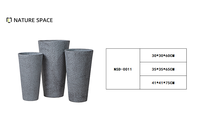 Pots à fleurs en ciment en gros, revêtement poudré, durables, écologiques, pour la maison et le jardin, couleur personnalisée
