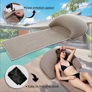 Colchoneta Inflable Portátil para Playa con Almohada, para Tomar el Sol al Aire Libre, Dormir, Acampar, Vacaciones en la Playa y Viajes - Product Image 3