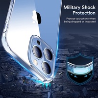 Coque de téléphone TPU+PC pour 13 Pro Max, fine, flexible, antichoc, étanche, transparente, ajustement parfait, accessoires pour téléphone portable