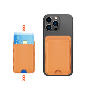 Оригинальные пользовательские держатели для карт из искусственной кожи Magsafe простой дизайн телефона Magsafic держатель для карт кошелек для Apple iPhone - Product Image 1