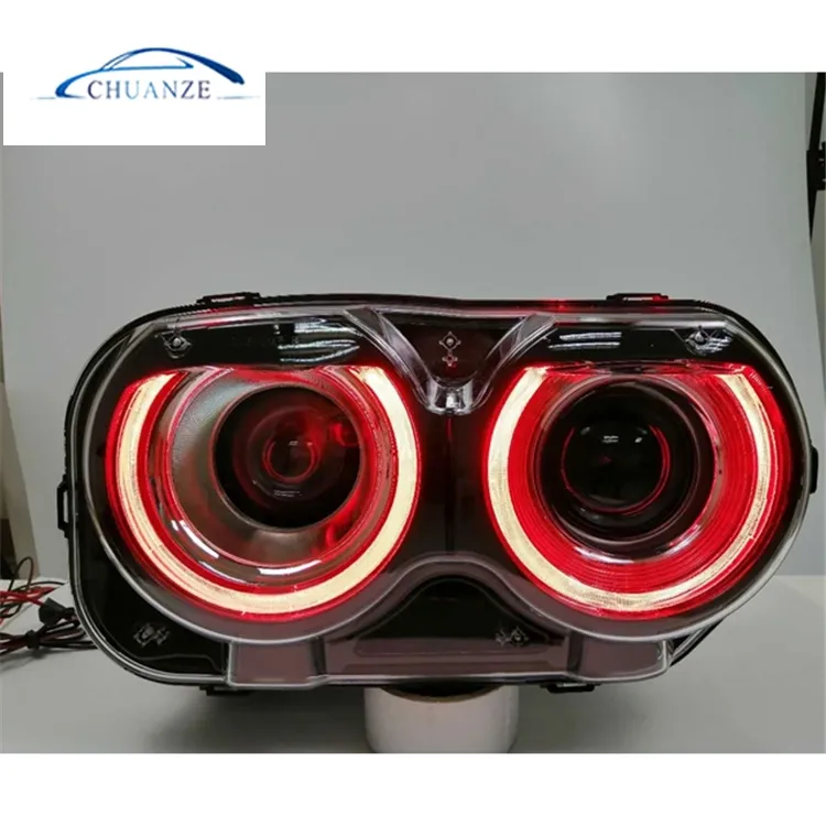 NEW Challenger COLOFUL Headlight for 2015 2016 2017 2018 2019 for Challenger RGB LED Head Lamp wholesale price