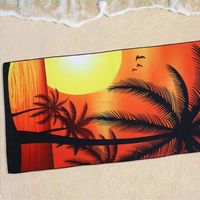 Serviette de plage ronde à séchage rapide, motif fantaisie sans sable, personnalisation d'usine, avec logo, absorption d'eau, microfibre