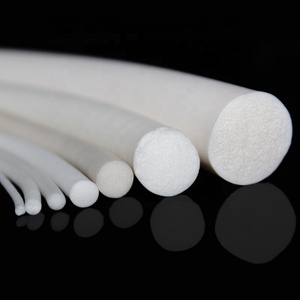 Tira de espuma de goma de silicona de celda cerrada suave de superficie lisa, <span class=keywords><strong>cord</strong></span>ón de esponja halógena de 6mm de diámetro, procesamiento de corte resistente al calor - Product Image 2