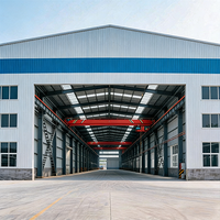 Almacén de Estructura de Acero Industrial de Diseño Moderno para Almacenamiento, Taller de Construcción de Acero Prefabricado Fácil de Montar