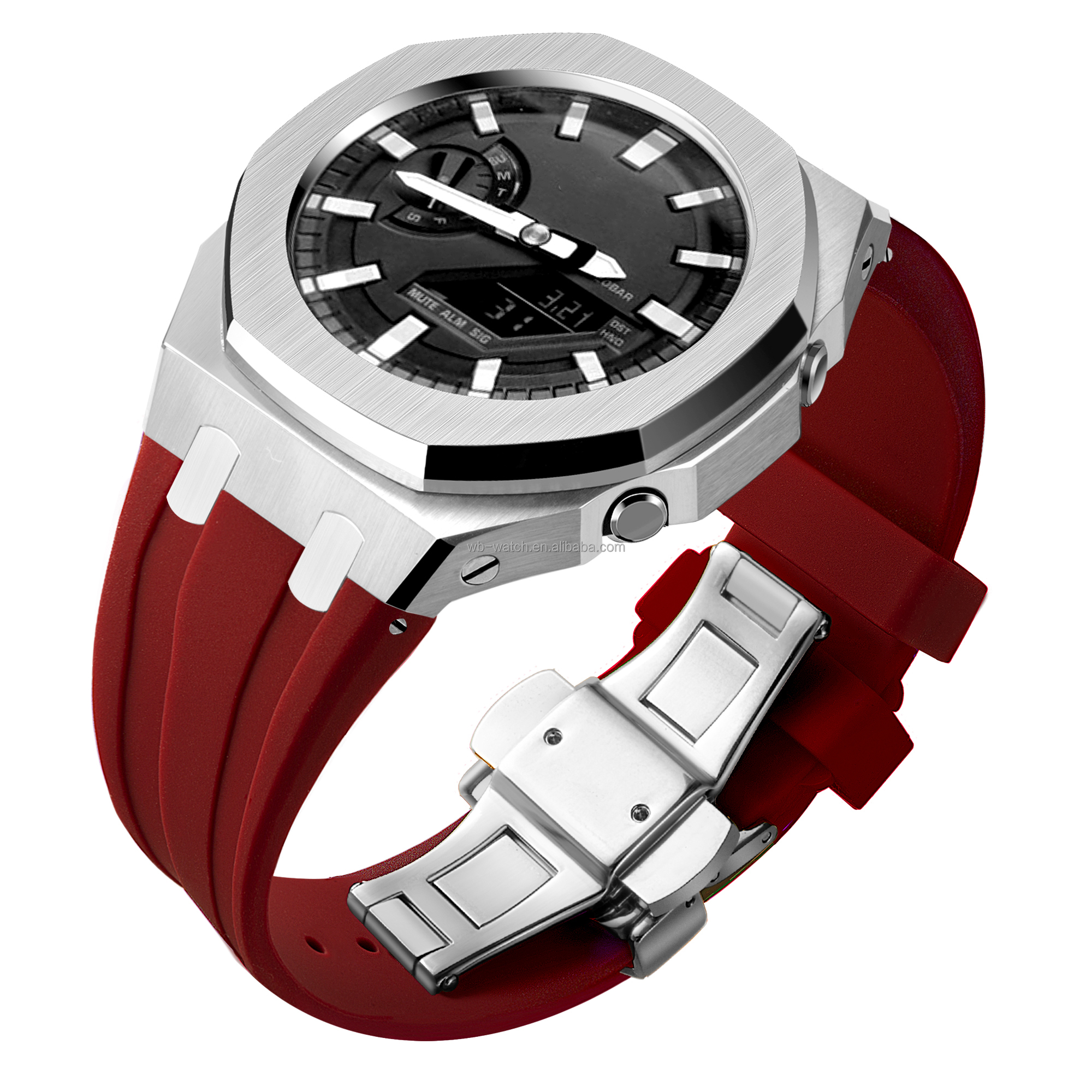 Silver Case+Red Band