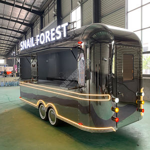 Nuevo Bar Móvil y Food Truck de Acero Inoxidable con Remolque de Comida para Helados, Pizzas y Snacks, Equipamiento de Cocina Completo - Product Image 4