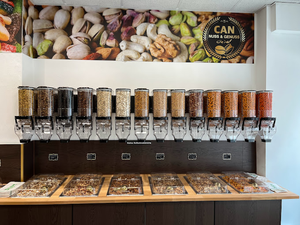 ECOBOX in plastica per noci gravitazionali sfuso distributore di cereali per alimenti secchi Dispenser di caramelle per grano Gravity bidoni per alimenti alla rinfusa per negozio - Product Image 4