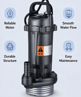 Pompa Air Submersible Fase Tunggal 220V QDX3-38 1.5HP 1.1KW Kabel Tembaga 7M Motor 3M3/H 38M High Head Satu Inci
