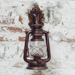 Industriale Retro metallo lanterna impermeabile all'aperto lampada da <span class=keywords><strong>parete</strong></span> lampada da <span class=keywords><strong>parete</strong></span> per Home Office <span class=keywords><strong>lampadario</strong></span> esterno - Product Image 2