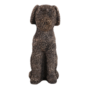 Figurine de chien assis en résine, ornement pour la décoration de la maison et de la salle de bain, présentoir pour étagère et table basse - Product Image 2