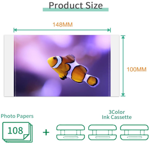 Papier photo A4 brillant compatible avec le papier <span class=keywords><strong>Canon</strong></span> Selphy 3,5'' x 5'' pour <span class=keywords><strong>Canon</strong></span> CP1300 CP1500 CP1200 <span class=keywords><strong>CP1000</strong></span> - Product Image 6