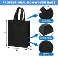 Sac en non-tissé laminé mat sur mesure, taille personnalisée, logo GSM, imperméable, réutilisable, écologique, emballage cadeau de luxe de qualité supérieure