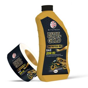 FX Manufacturer Custom Waterproof Motor Oil Plastic <b>Bottle</b> Petrol Label Sticker for Lubricant Oil & Engine Oil <b>Bottle</b> Packaging - Product Image 2