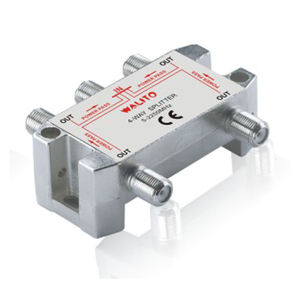 <span class=keywords><strong>Répartiteur</strong></span> d'<span class=keywords><strong>antenne</strong></span> TV, <span class=keywords><strong>répartiteur</strong></span> de câble coaxial 4 voies avec passage de puissance, 1 entrée 4 sorties - Product Image 2