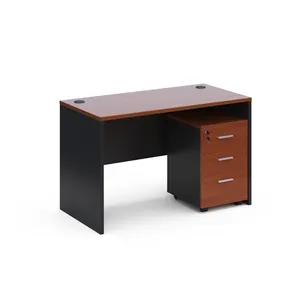 Bureau d'étude Tables de lecture d'ordinateur Mobilier de bureau bon marché couleur personnalisée Petit bureau de réception avec tiroirs Bureau d'école moderne