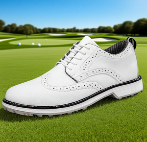 Chaussures <span class=keywords><strong>de</strong></span> <span class=keywords><strong>golf</strong></span> professionnelles pour hommes, baskets pointues antidérapantes pour l'extérieur et imperméables avec logo personnalisable - Product Image 3