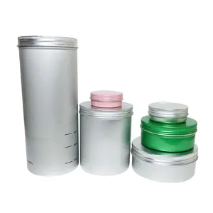 5G 10G 15G 20G 25G 30G 50G 60Ml 80G 100G 150G 200G 250G 300G 500G 750G 1000G Aluminium Kaars Wax Cosmetische Crème Jar tin