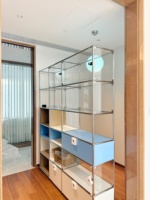 Hochwertiger Edelstahl-Modularschrank, Multifunktional für Zuhause und Hotel, Modernes Design für Kleine Räume mit Großer Kapazität