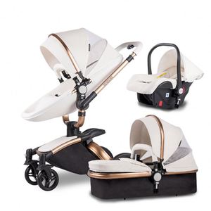 Sistema de viaje económico al por mayor, cochecito de bebé de lujo 3 en 1 con capazo y silla de auto - Product Image 1