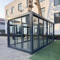 Maison préfabriquée de luxe de 20 pieds, mobile, amovible, modulaire, conteneur préfabriqué, maison détachable