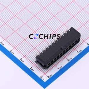 M3025R-2x11P Wire-to-Board Pin Header Bent Lead Through Hole,P=3mm Connector 2x11P 3mm Right Angle Insert 22P - Product Image 1