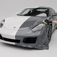 Film de protection automobile gris Nardo foncé en TPU cristallin, résistant aux UV, anti-rayures, longue durée, pour changement de couleur, vente en gros