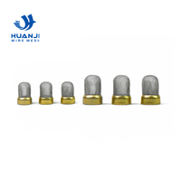 Capuchon filtrant en treillis métallique 4,8x8mm 60 mailles avec bord en laiton, micro-filtre à huile pour capteur de pression hydraulique et vanne OEM