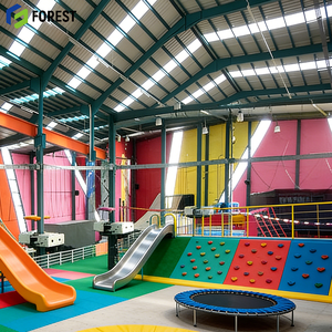 Arena de Trampolín con Estructura de Acero, Resistente a la Intemperie, Área Modular de Parkour, Proveedor de Soluciones Certificado por OEM y ASTM - Product Image 1